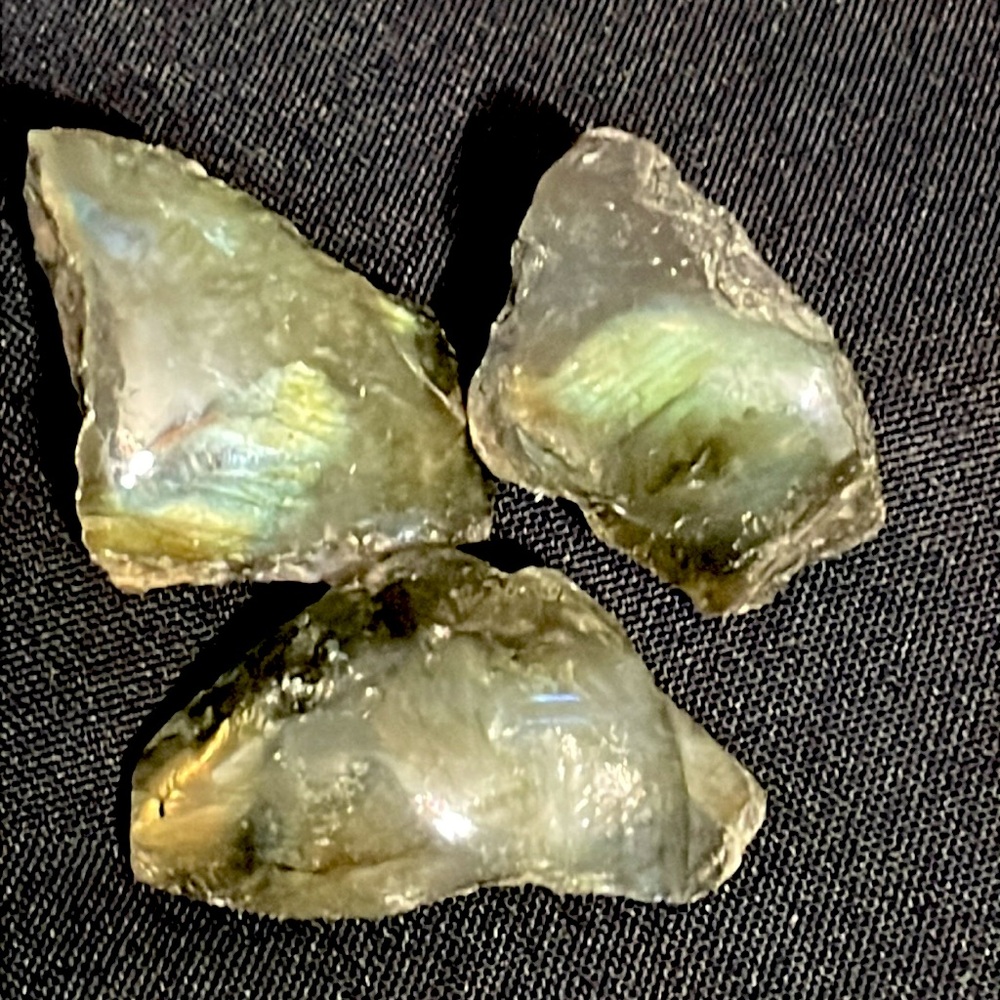 Labradorite with Blue and Gold Hues